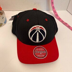 New Washington Wizards Zephyr Snapback Hat – NBA Official Team Cap – Black & Red